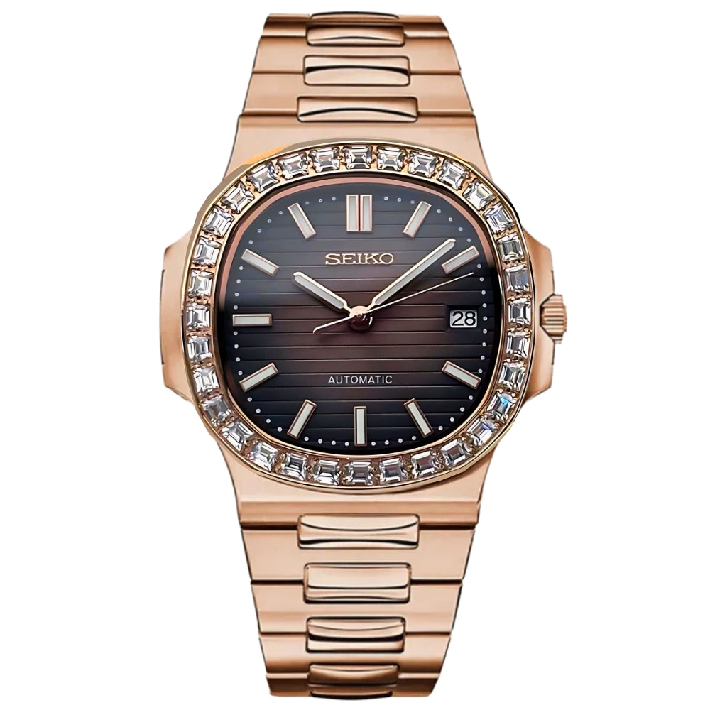 NAUTIKO MOD - ROSE GOLD - BROWN (DIAMOND)