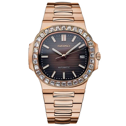 NAUTIKO MOD - ROSE GOLD - BROWN (DIAMOND)