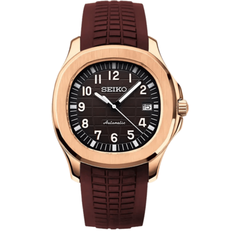 SEIKONAUT  MOD - ROSE GOLD - BROWN
