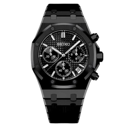 SEIKOAK MOD CHRONOGRAPH - BLACKED OUT